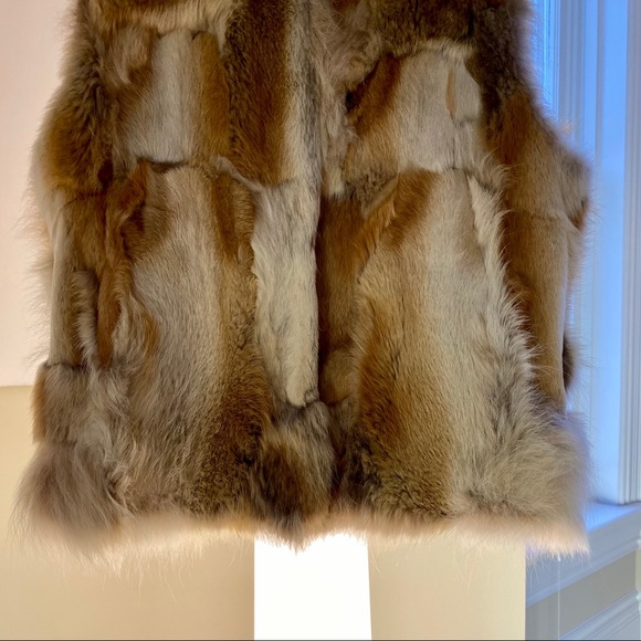 NWOT Fox Fur ADRIENNE LANDAU Textured Vest - Picture 4 of 8